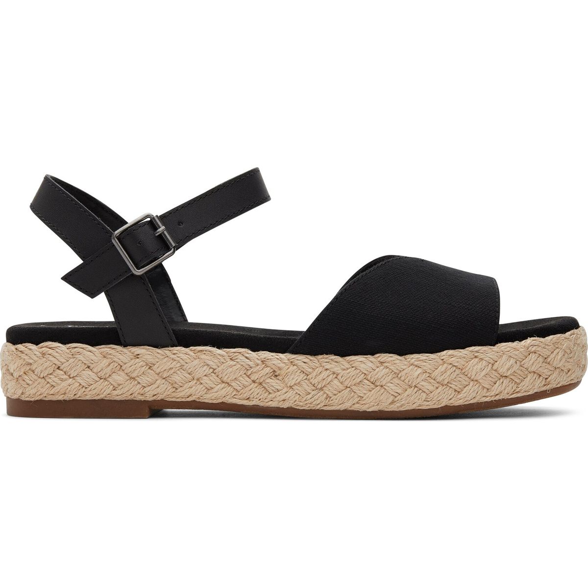 Toms Abby black slubby woven/leather 38 10020814-38