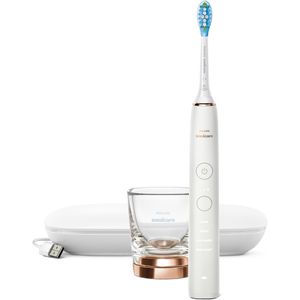 Philips Elektrische-Zahnbürste Sonicare, HX9911/94, DiamondClean 9000 4 Putzmodi, Ladeglas & Reiseetui