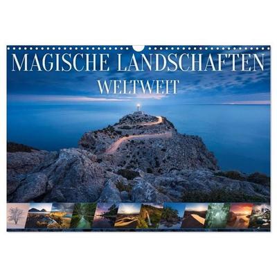 Magische Landschaften Weltweit (Wandkalender 2027 DIN A3 quer), CALVENDO Monatskalender