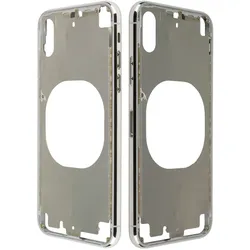 Schwarzes Cover für Rückseite, ohne Glas, passend für iPhone X