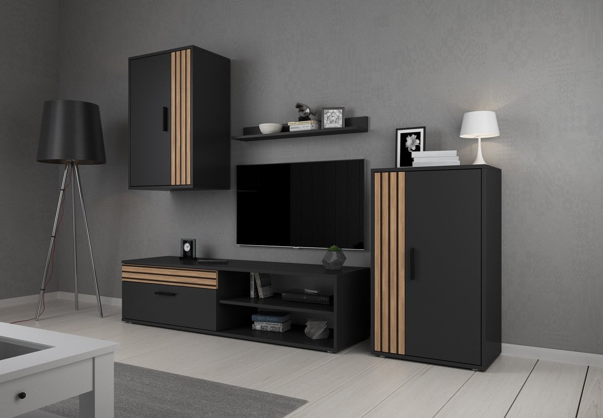 Meubella Wandmeubel Bellini Antraciet