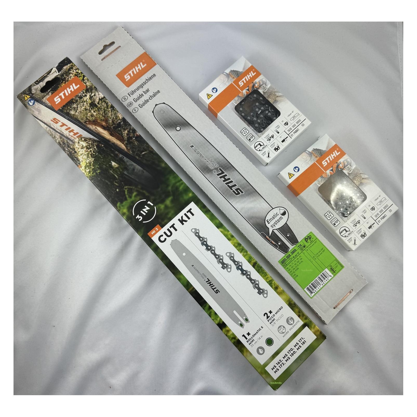 Stihl Sägekettenset Cut Kit 3 PM3 Schienenlänge 35 cm (Kettensäge) (220008)