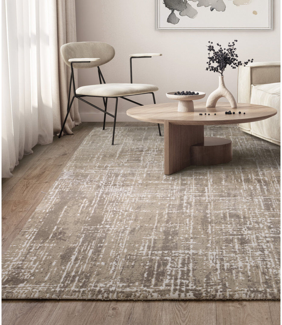 Rio Abrienne Soft Modern Beige/Grey Rug Beige Rectangle 120 x 170cm