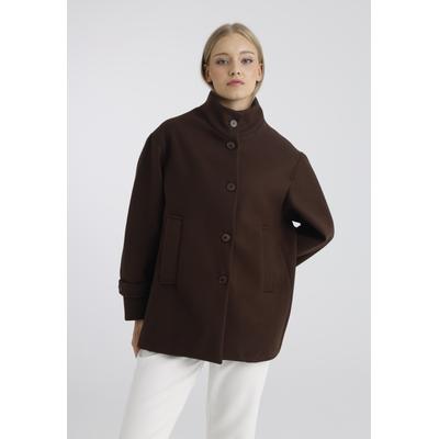 Kurzjacke FELIX HARDY "Kurzjacke", Damen, Gr. L, braun, 100% Polyester, Jacken Kurzjacke