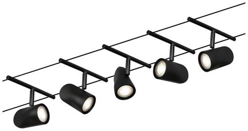 Paulmann WireDC Set Cup Seil-Basissystem GU5.3 Schwarz (matt), Chrom
