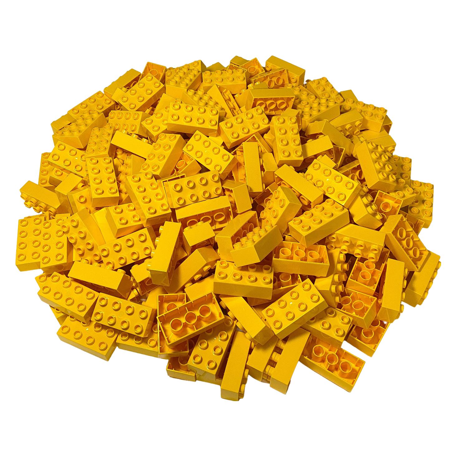LEGO Duplo 2x4 Steine Gelb - 100 Stück - Grundbausteine Yellow 3011 NEU (3011) (3011)