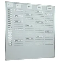 EICHNER Einstecktafel »Orga-Easy« für DIN A5-Belege 4-reihig grau