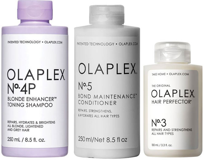 Olaplex No.4P Blonde Enhancer Toning Shampoo 250ml & No. 5 Bond Mainte