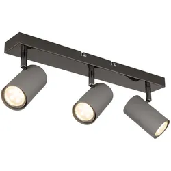 Deckenlampe Spotleuchte Deckenstrahler beweglich Wohnzimmerlampe grau L 41 cm