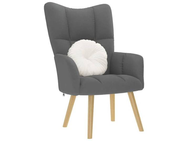 Chaise de relaxation Gris foncé Tissu chaise fauteuil relax fauteuil relax en tissu chaise de salon chaise en 4016768