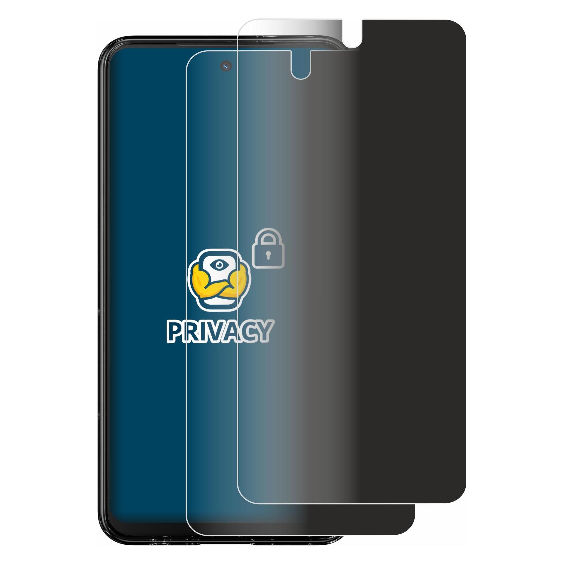 Brotect Sichtschutzfolie Anti-Spy Privacy Folie Blaulicht-Schutz (Motorola Edge 20 Fusion) (4356611)