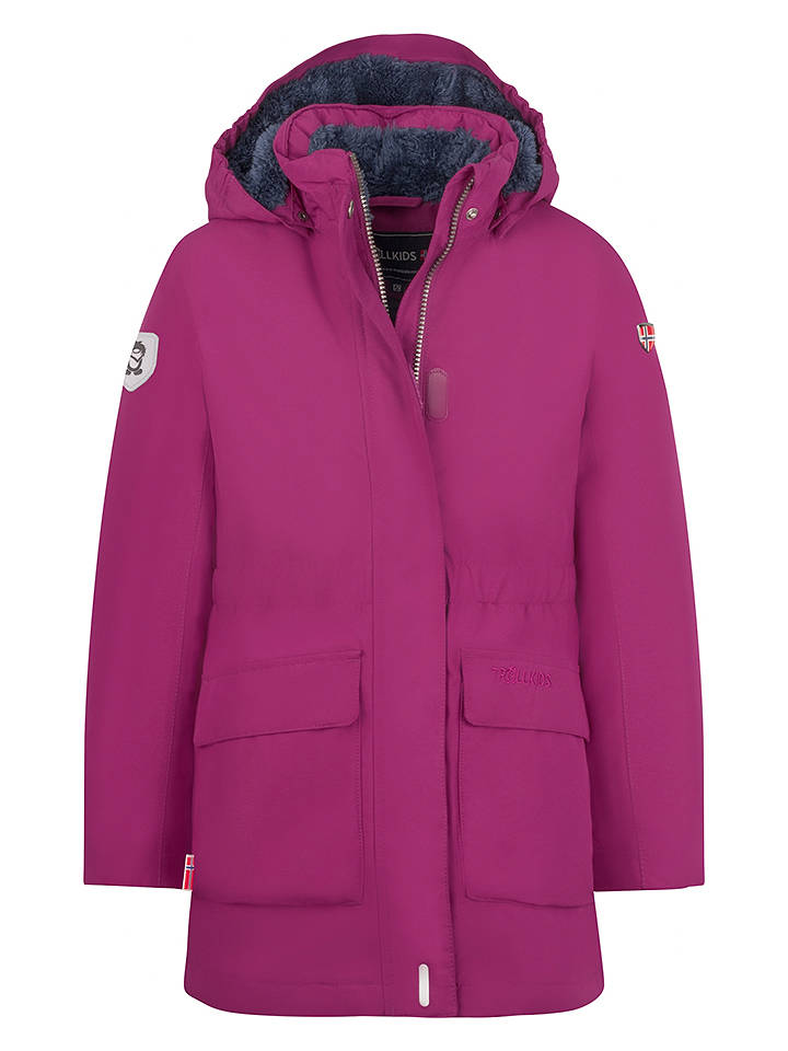 Trollkids Daunenmantel "Alesund" in Pink - 164