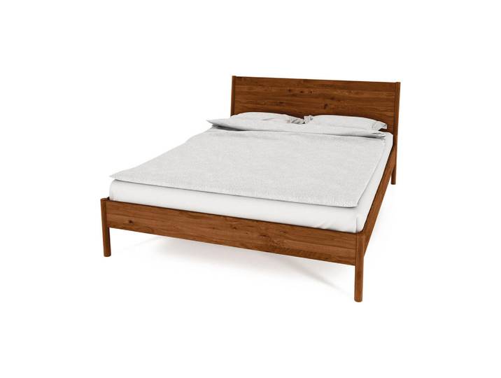 byoak Bettgestell INA 160x210 Wildeiche, Mokka, Holz, Kerneiche, 160x210 cm, Schlafzimmer, Betten