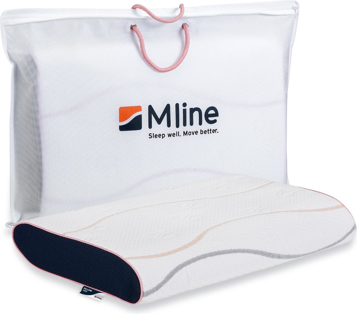 M line Pillow You ergonomisch hoofdkussen medium anti-allergeen met nek- en hoofdondersteuning Hoogte: 8 cm, Breedte: < 35 cm