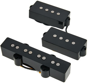 Lollar PJ-Bass Set HW bridge 4S Black