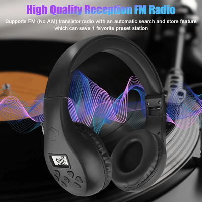 USA Free Shipping Shop Portable Wireless FM Radio Headphone Foldable Over Ear Stereo Headset Receiver, Lightweight & Compact For Outdoor Portable Wireless FM Radio Headphone Foldable Over Ear Stereo Headset Receiver, Lightweight & Compact For Outdoor