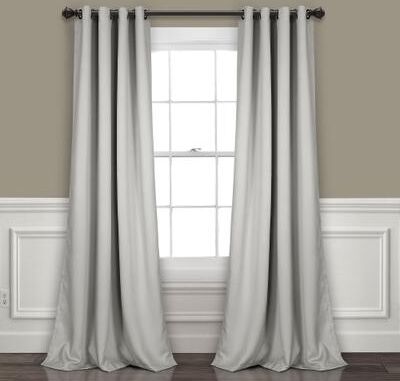 Lush Decor Insulated Grommet Blackout Curtain Panel Pair