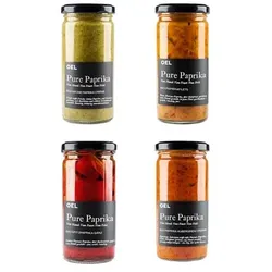 OEL BERLIN Pure Paprika Set Bio 4 versch. Sorten Inhalt 985 g exklusiv bei QVC