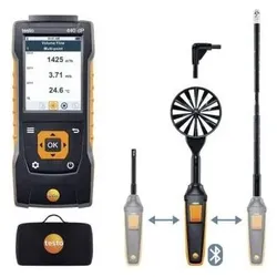 Testo, Detektor, 440 Luftstrom-Kit2 Anemometer +1370 (Temperature-TC) °C, +150 (Temperature-NTC) °C max.Temp. v