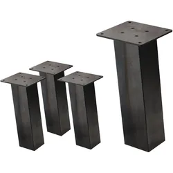 TISCHBEINE 4er Set I-96GRAD-Design H:30 cm Industrial 8x8 cm