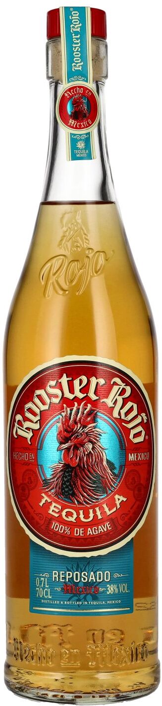 Rooster Rojo Tequila Rooster Rojo REPOSADO Tequila 100% de Agave 38% Vol. 0,7l