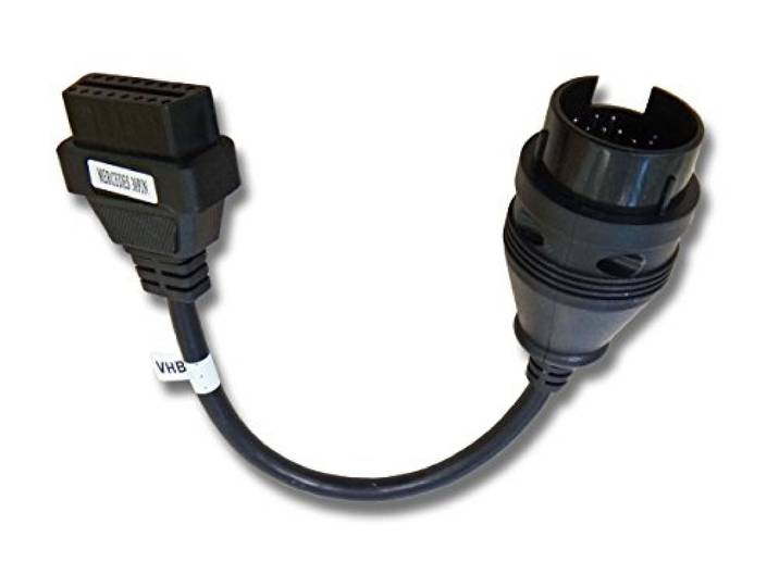 vhbw OBD-adapter 38-pins OBD1 naar OBD2, compatibel met Mercedes Benz