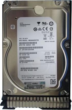 HPE 862129-001, 3 TB, 7200 RPM, 3.5", Serial ATA III