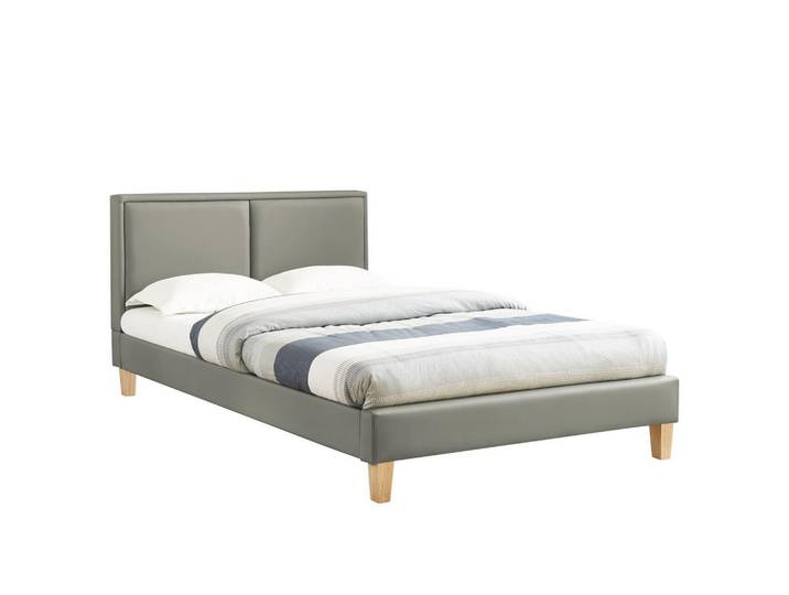 CARO-Möbel Polsterbett Celine 120x200 cm grau, Grau, Mode, 120x200 cm, Schlafzimmer, Betten, Polsterbetten