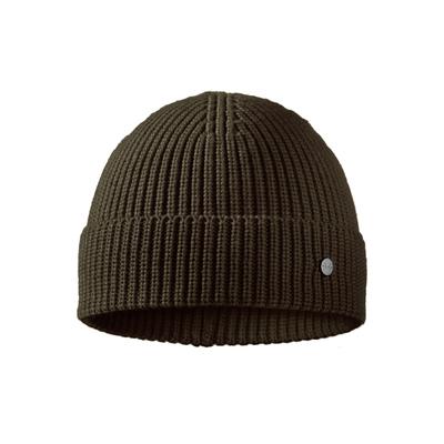 Strickmütze PEARLWOOD "KNUT", Herren, grün (olive), Grobstrick, Materialmix, unifarben, Mützen Strickmütze, Grobstrick, kurze Passform, Temperaturregulierend