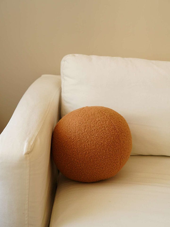 ABERTO DESIGN Kissen in Hellbraun - 20 cm - onesize