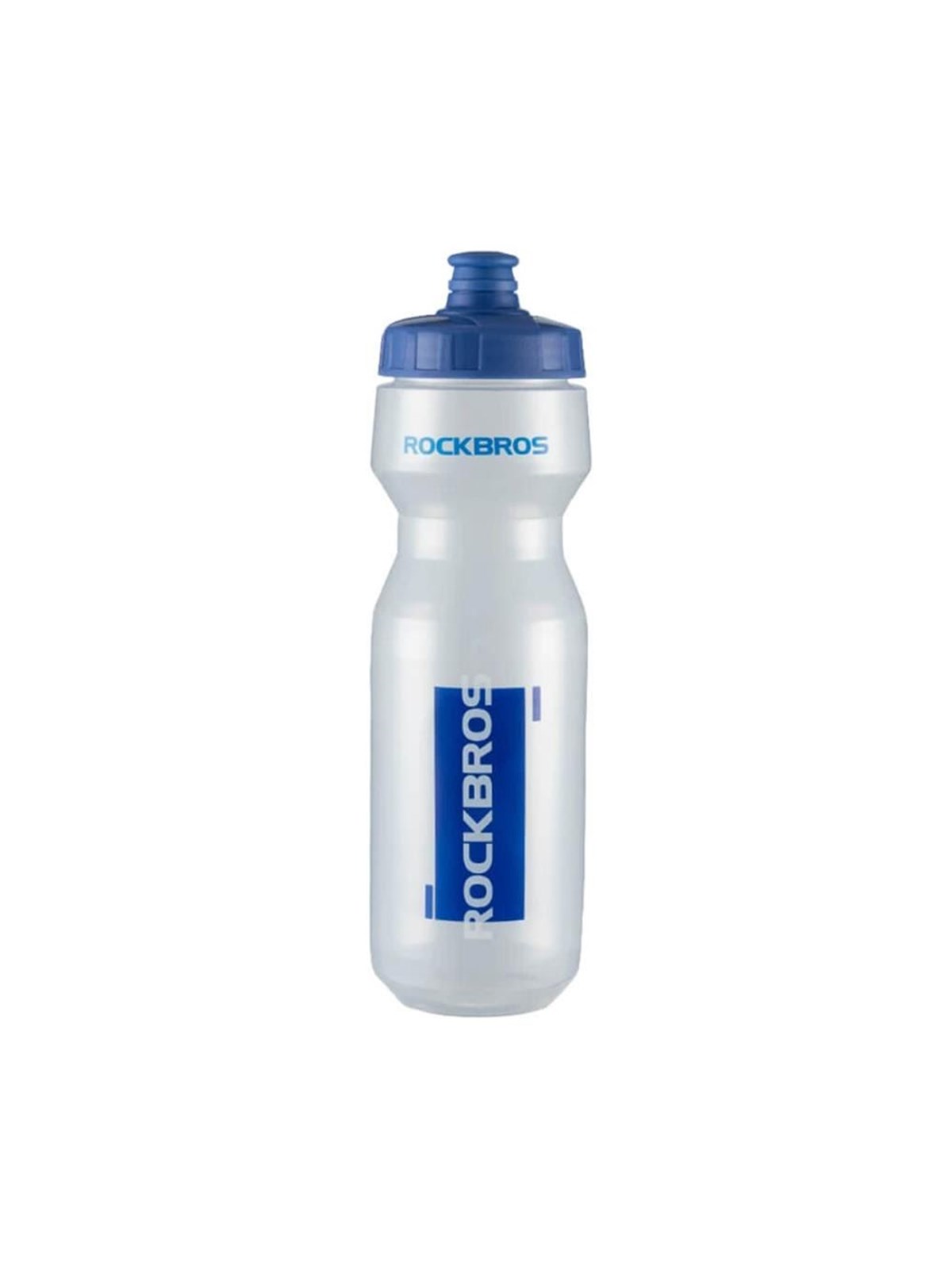 Rockbros 750 ml Bicycle Bottle - Transparent with Blue Mouthpiece