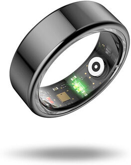 Ksix BSR01N07 rilevatore di attività No Anello intelligente con activity tracker IP68 Nero