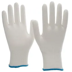 AS Arbeitsschutz Arbeitshandschuhe | 12 Paar Nitras Strickhandschuhe | weiß | Gr. 6