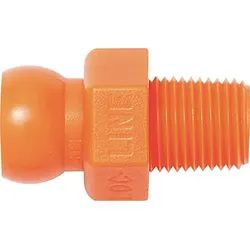 LOC-LINE 4x Gewindenippel NPT R 1/8 Größe 1/4′′ - L41405