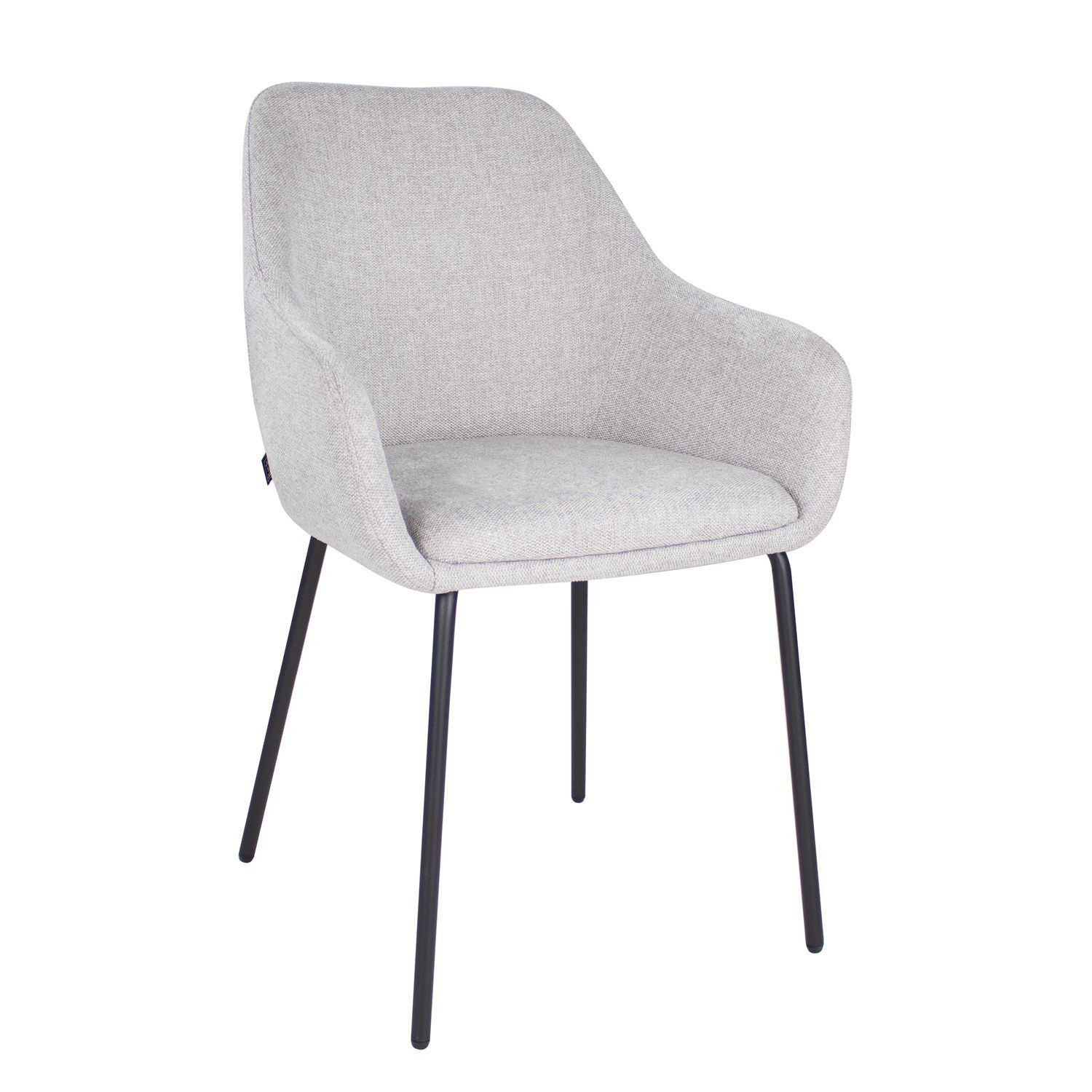 Set van 6 Kick eetkamerstoelen Guus - Grijs