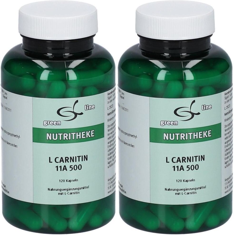 green line L-Carnitin 11A 500 Kapseln x2 2x120 St