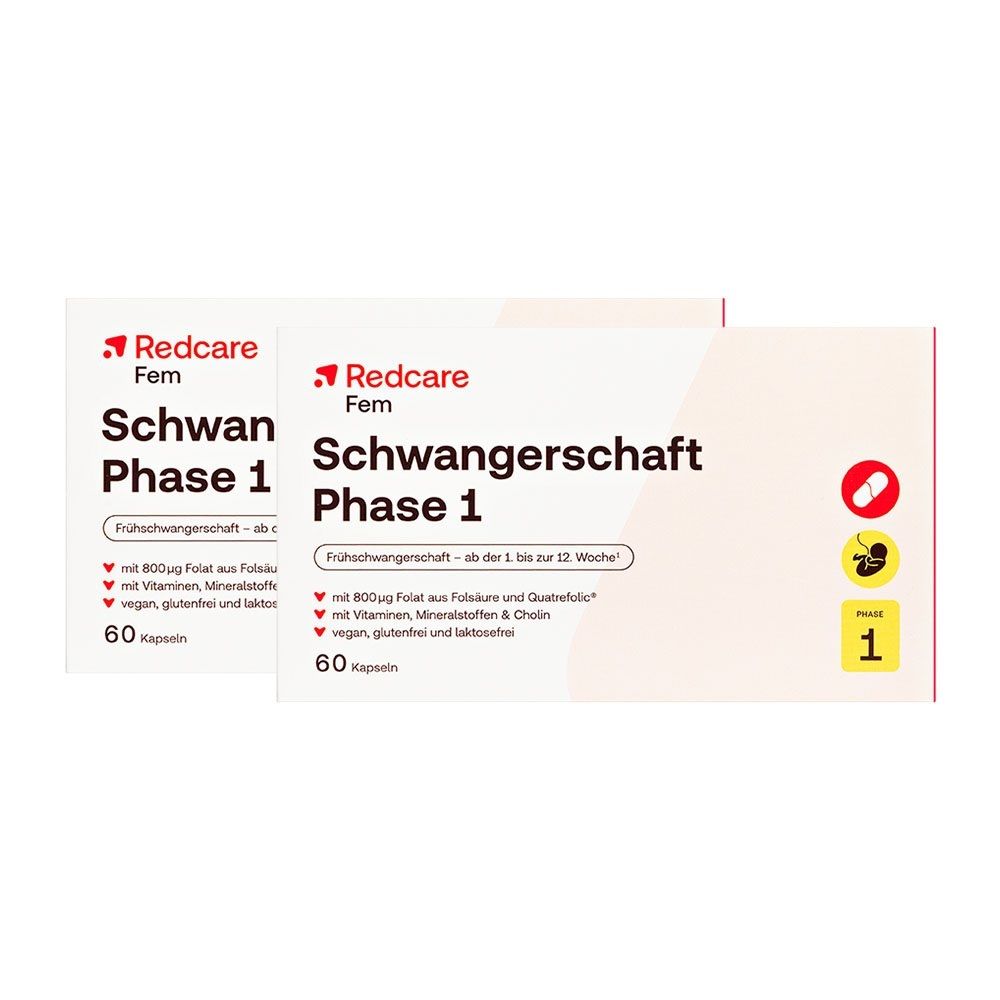 Redcare Schwangerschaft Phase 1 Doppelpack 2x60 St Kapseln