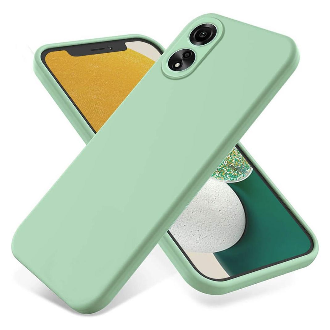 Cover-Discount OPPO A58 4G - Silikon Gummi Hülle grün (Oppo A58 4G) (660156532D)