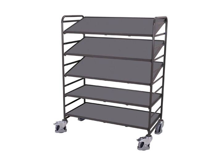 CORDES Regal VarioFit Eurokastenwagen 5 Holzböden RAL 7016