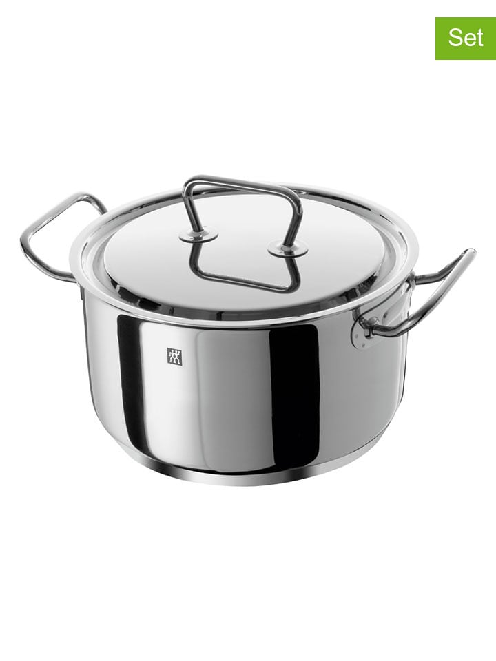 Zwilling 2tlg. Set: Edelstahl-Kochtopf ''Twin'' - 6 l - onesize