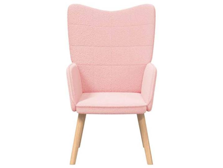 Rose Chaise confortable LEMON fauteuil Rose 62 x 67 x 95 5 cm Tissu Sherpa Pour maison/bureau_21828