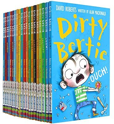 Little Tiger Press Dirty Bertie Series 2 and 3 Collection 20 Book Set By David Roberts