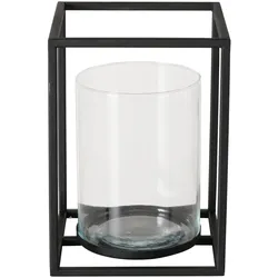 Boltze Windlicht Quantum Metall, Glas, 20 x 20 x 28 cm