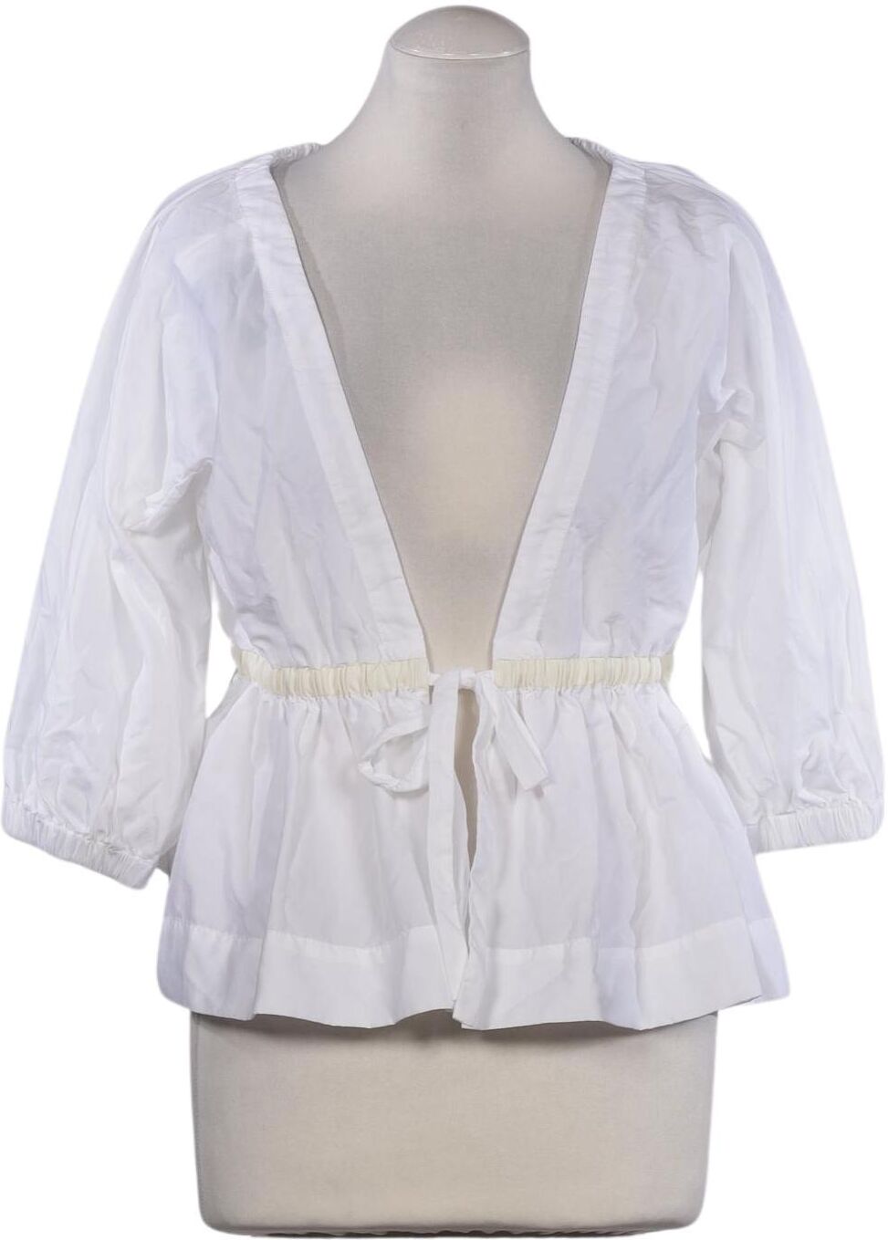Molly Goddard Damen Bluse, Weiß, Gr. EU 34 (IT 40), Synthetik - Second Hand