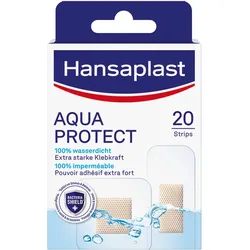 Hansaplast Aqua Protect wasserdichte Pflaster-Strips 20 Stück in 2 Größen