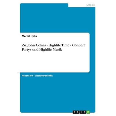 Zu: John Colins - Highlife Time - Concert Partys und Highlife Musik -