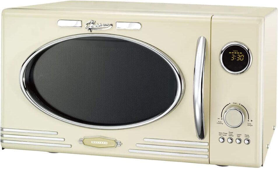 Melissa Four à micro-ondes électronique avec grill Beige 28x48x38cm