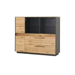 Highboard   ¦ holzfarben ¦ Maße (cm): B: 144 H: 122 T: 40.0