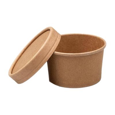 VEPATIM 250x Dressingbecher Saucenbecher inkl. Deckel aus Kraftpapier FSCR 60ml