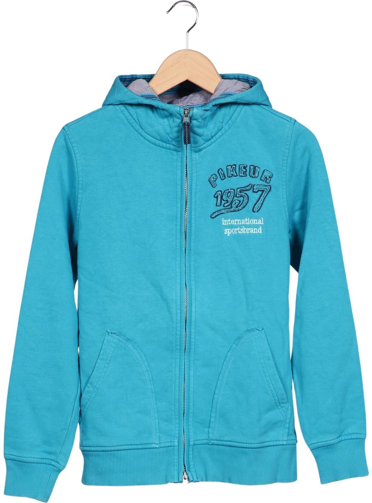 Pikeur Eskadron Damen Kapuzenpullover, Türkis, Gr. EU 38, Synthetik / Baumwolle - Second Hand